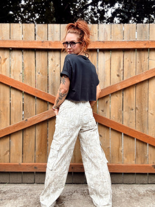Hideaway Wide Leg Camo Cargo Pants