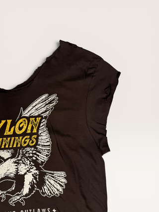 Waylon Jennings Chop Shop Distressed T-Shirt