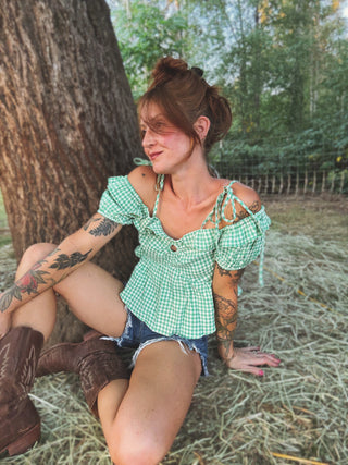 Presley Gingham Top