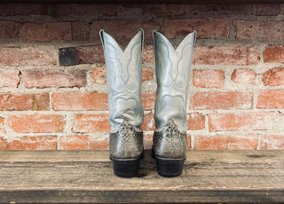 Cat’s Paw Vintage Snakeskin Cowboy Boots Men's Size 6 / Women's Size 7.5 Wide