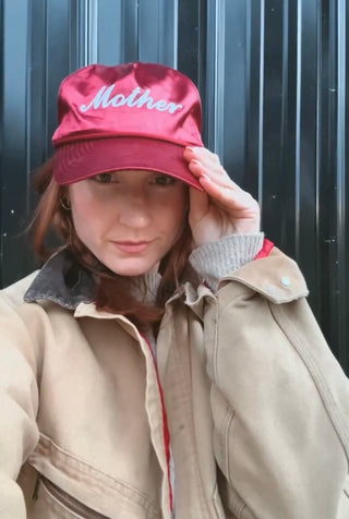 Mother Satin Embroidered Baseball Hat