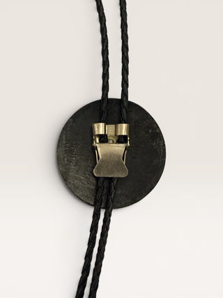 Vintage Sterling Silver Hopi Sunface Metal Bolo Tie