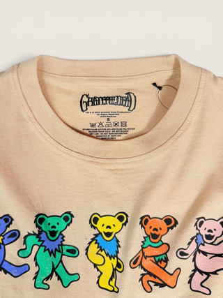 Grateful Dead Dancing Bears Chop Shop Crop Top
