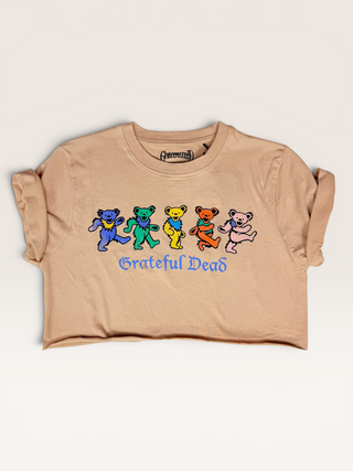 Grateful Dead Dancing Bears Chop Shop Crop Top