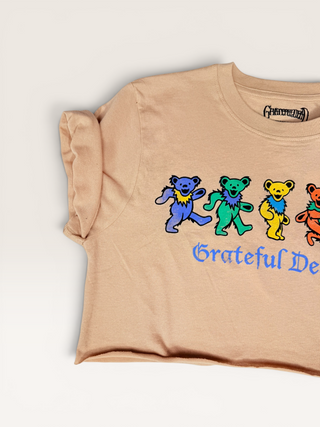 Grateful Dead Dancing Bears Chop Shop Crop Top
