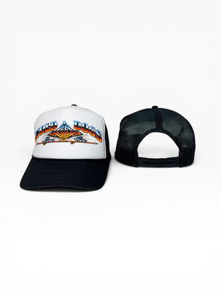 Gold Dogs Live Free Two Tone Chrome Trucker Hat