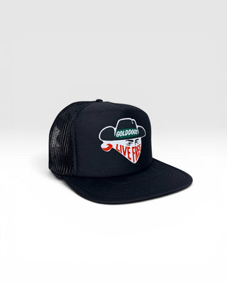 Gold Dogs Bandit Flat Bill Trucker Hat