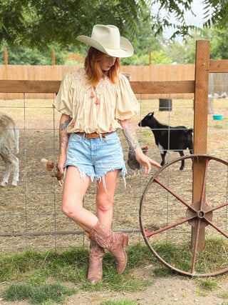 Alia Embroidered Top