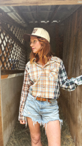 Riverside Copped Flannel Shirt