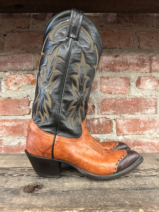 Tony Lama Lizard Tip Cowboy Boots Size W 9.5/M 8