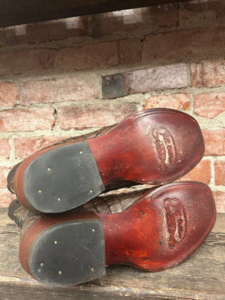 JB Dillon Genuine Alligator Women's Cowboy Boots Size 8.5