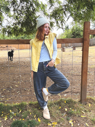 Tatum Washed Denim Vest