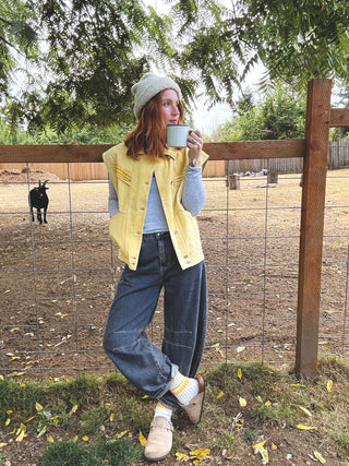 Tatum Washed Denim Vest