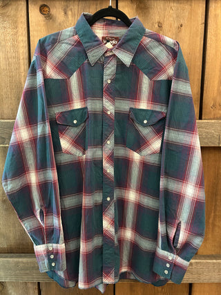 Vintage Men’s Wrangler Snap Up Shirt XL