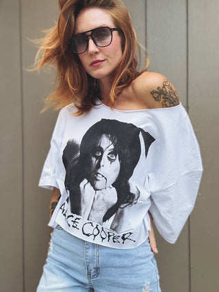 Chop Shop Alice Cooper Poison Crop Top T-shirt