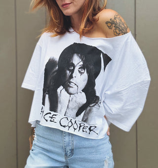 Chop Shop Alice Cooper Poison Crop Top T-shirt