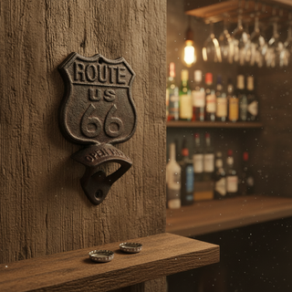 Route 66 Cast Iron Bottle Opener