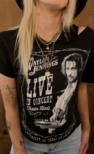 Chop Shop Waylon Jennings Texas Hall T-Shirt