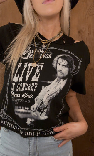 Chop Shop Waylon Jennings Texas Hall T-Shirt