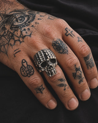 Nightrider Skull Biker Ring