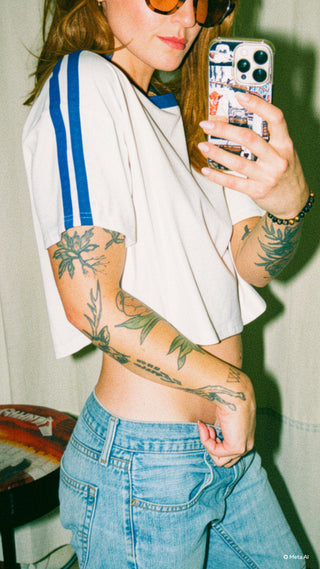 Time After Time Crop Top Tee