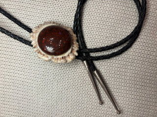 Antler Brecciated Jasper Bolo Tie