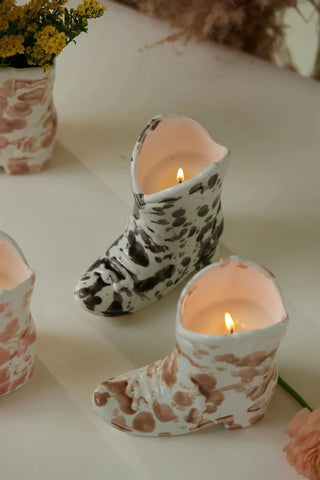 Cowboy Boot Candle
