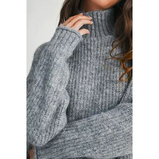 Heart of Glass Mock Neck Sweater