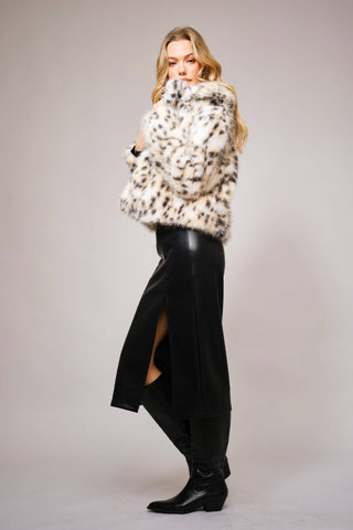 Rock Of Ages Leopard Faux Fur Jacket