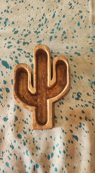 Cactus Wooden Bowl