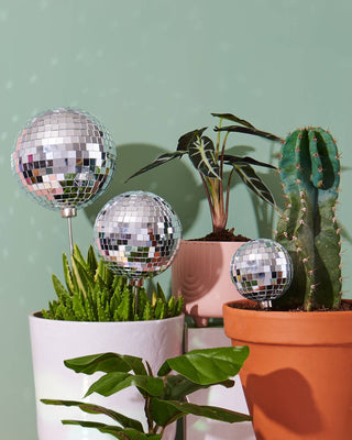 Disco Ball Decorative Plant Stakes
