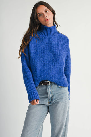 Heart of Glass Mock Neck Sweater