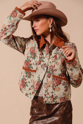 Letting Me Down Jacquard Tapestry Jacket