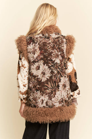 Desert Daisy Jacquard Vest