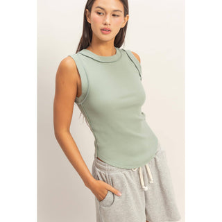 Laguna Ribbed Tank Top