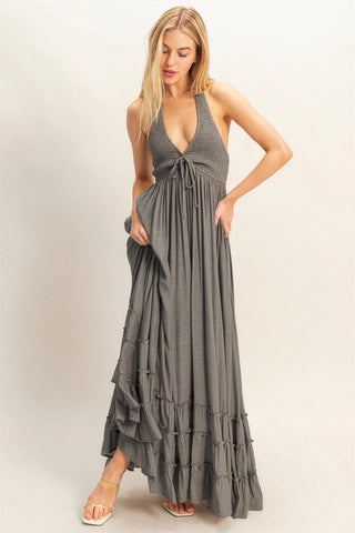 Sunday Halter Maxi Dress
